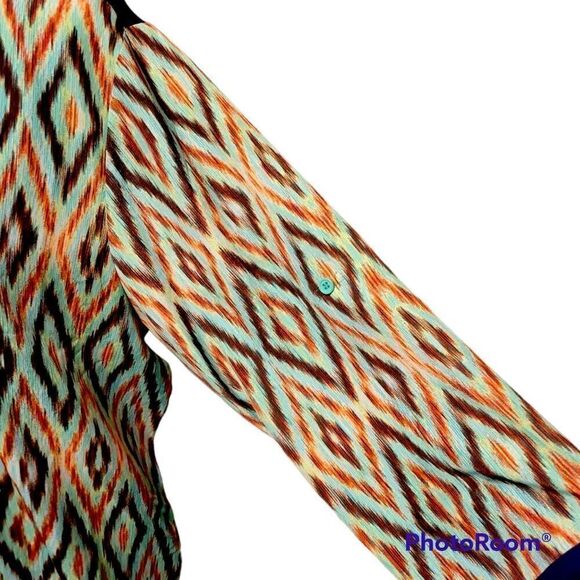 Collective Concepts Long Sleeve Blouse Size Large - Picture 4 of 7